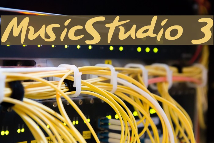 MusicStudio 3 Font examples