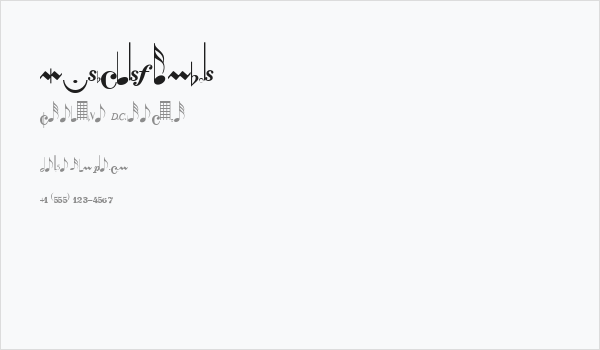 MusicalSymbols Business Card