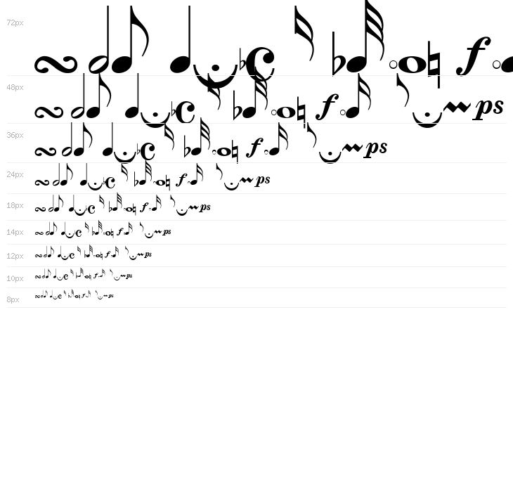 MusicalSymbols Waterfall