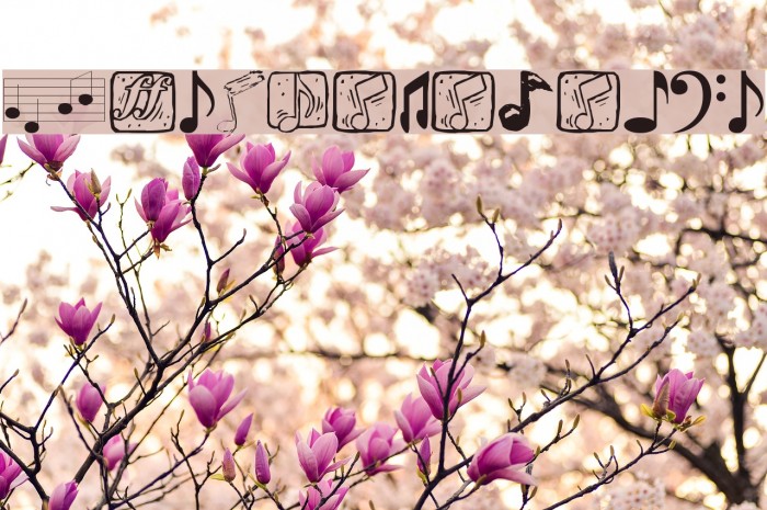 Musicelements Font examples