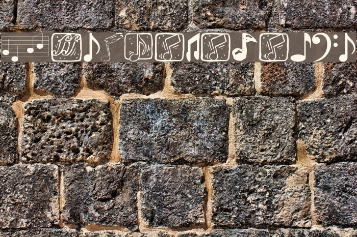 Musicelements Font examples