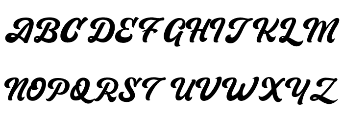 Musician Demo Font UPPERCASE