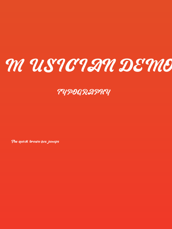 Musician Demo Poster