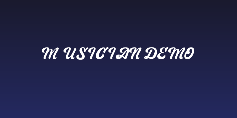 Musician Demo Social Header