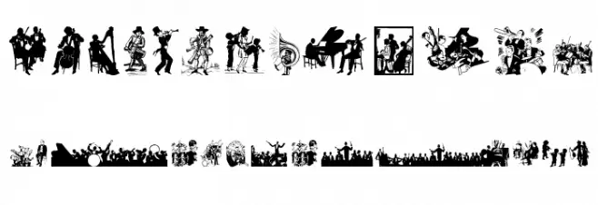 MusiciansTwo Schriftart Groß
