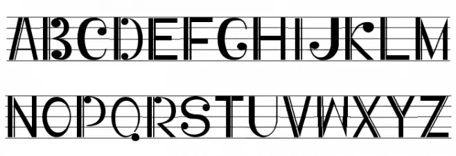 Musicografi Font Litere mari
