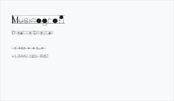 Musicografi Business Card