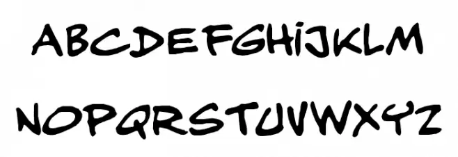 Musicos-variant-comics Font LOWERCASE