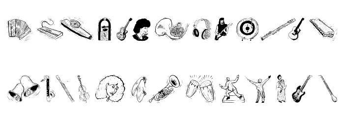 Musicus Font LOWERCASE