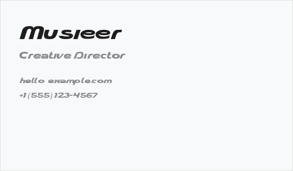 Musieer Business Card