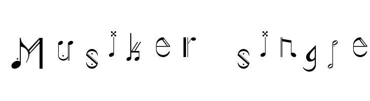 Musiker single  免费字体下载