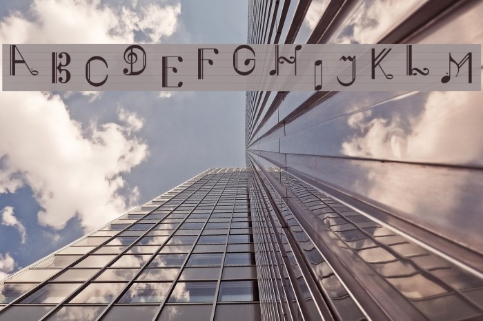 Musiker Font examples