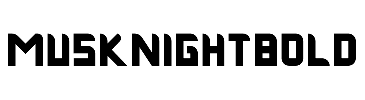 Musk Night Bold  Frei Schriftart Herunterladen