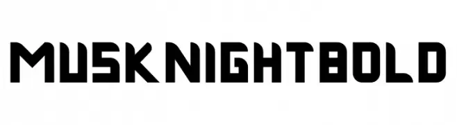 Musk Night Bold  フリーフォントのダウンロード