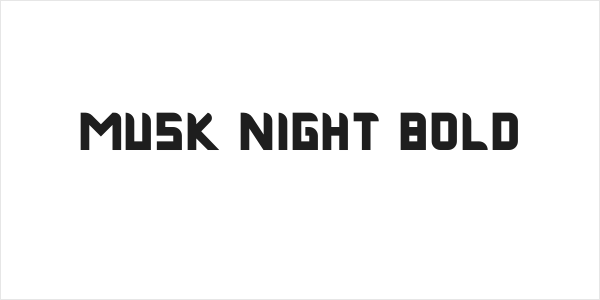 Musk Night Bold Logo