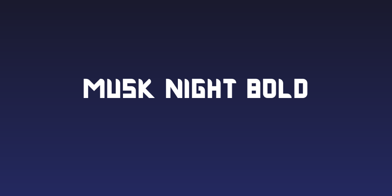 Musk Night Bold Social Header