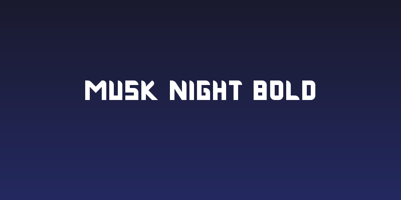 Musk Night Bold Social Header