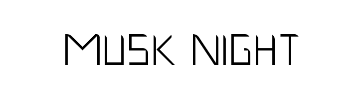 Musk Night  Frei Schriftart Herunterladen