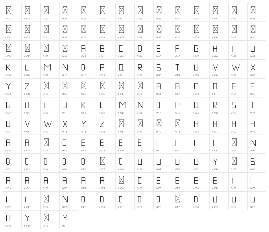 Musk Night Character Map