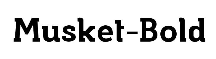 Musket-Bold Fonte