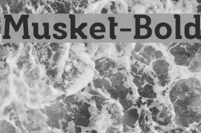 Musket-Bold Font examples