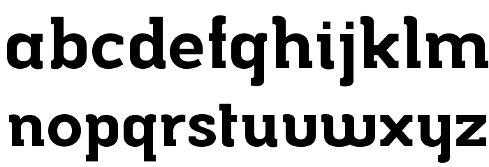 Musket-Bold Font LOWERCASE
