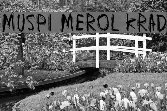 Muspi Merol Krad Font examples