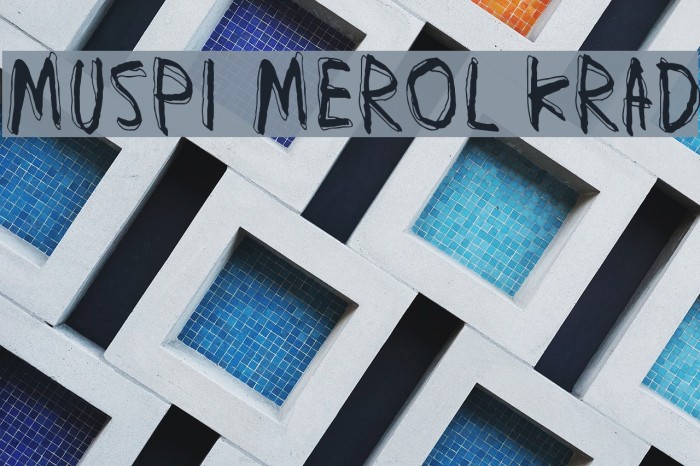 Muspi Merol Krad Font examples