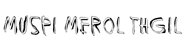 Muspi Merol Thgil  font caratteri gratis