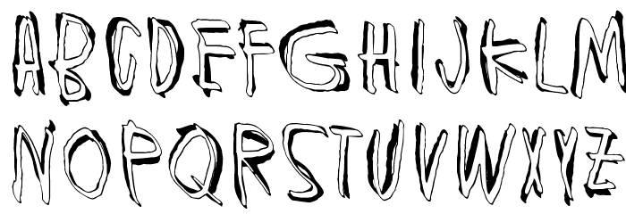 Muspi Merol Thgil Font LOWERCASE