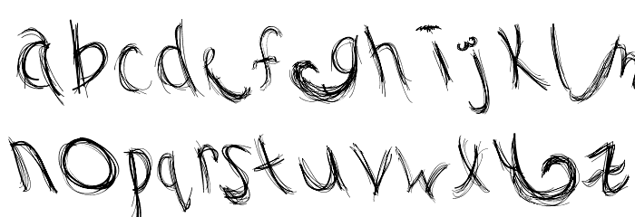 Mustache Gallery Font LOWERCASE