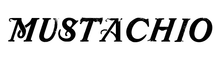 Mustachio Font