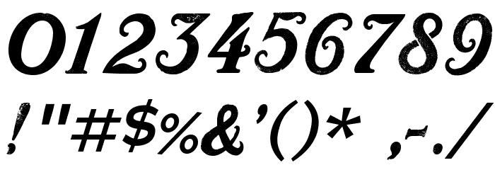 Mustachio Font OTHER CHARS