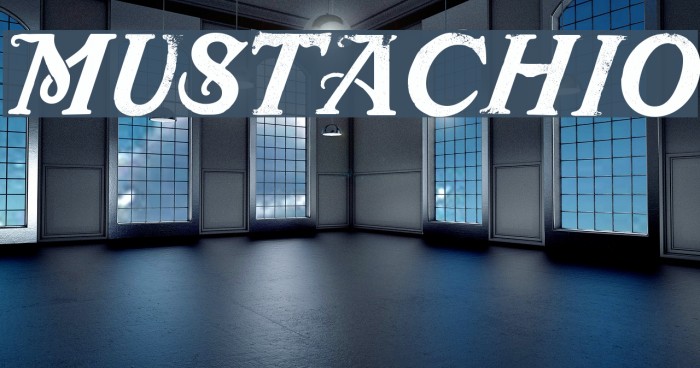 Mustachio Font examples