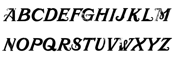 Mustachio Font LOWERCASE
