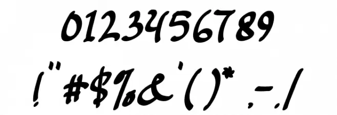 Mustango Font OTHER CHARS