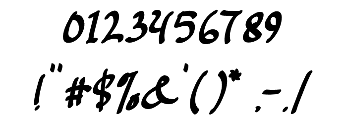 Mustango Font OTHER CHARS