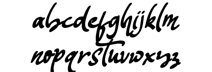 Mustango Font LOWERCASE