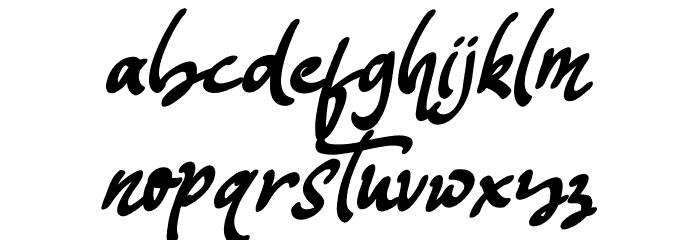 Mustango Font LOWERCASE