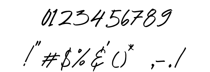 Mustank Font OTHER CHARS