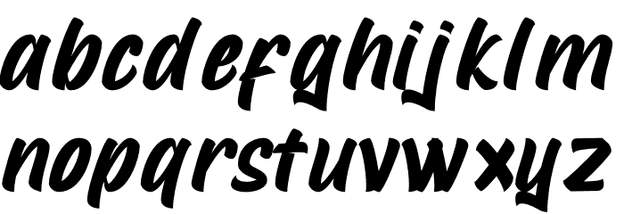 Mustank Font LOWERCASE