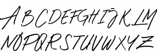 Mustank Font UPPERCASE