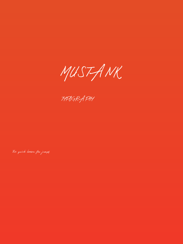 Mustank Poster