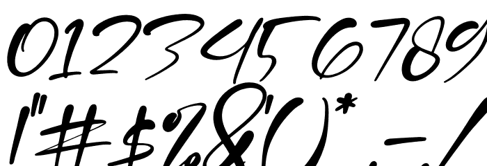 Mustard Italic Font OTHER CHARS