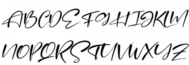 Mustard Italic Schriftart Groß