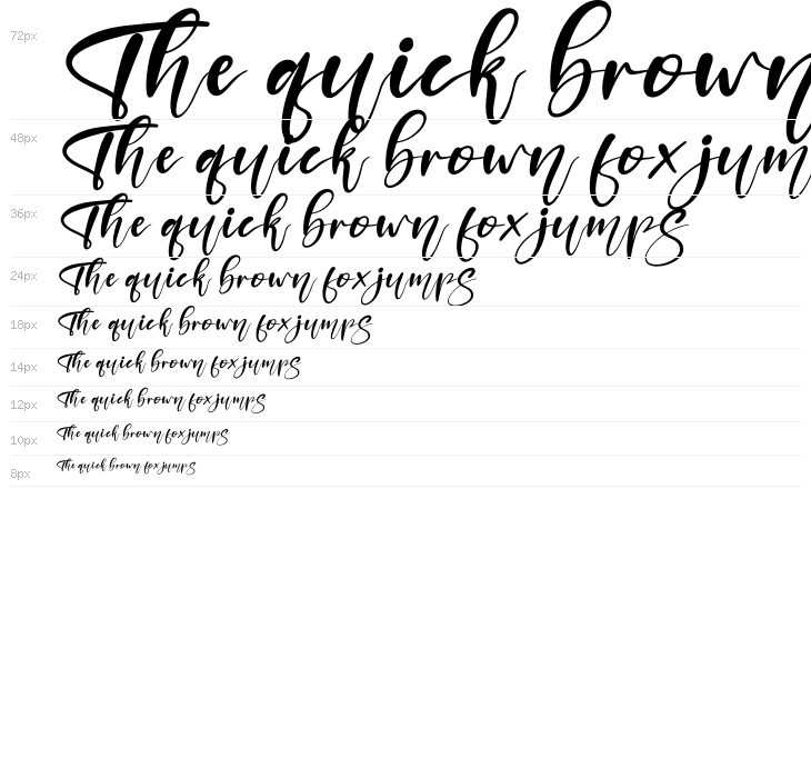 Mustard Italic Waterfall