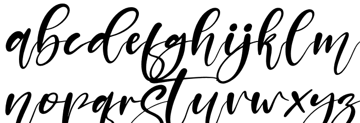 Mustard Italic Font LOWERCASE