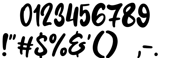Mustard Smile Font OTHER CHARS