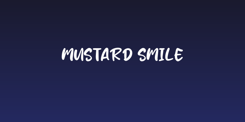 Mustard Smile Social Header