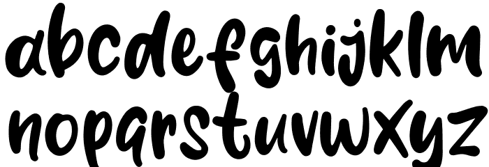 Mustard Smile Font LOWERCASE